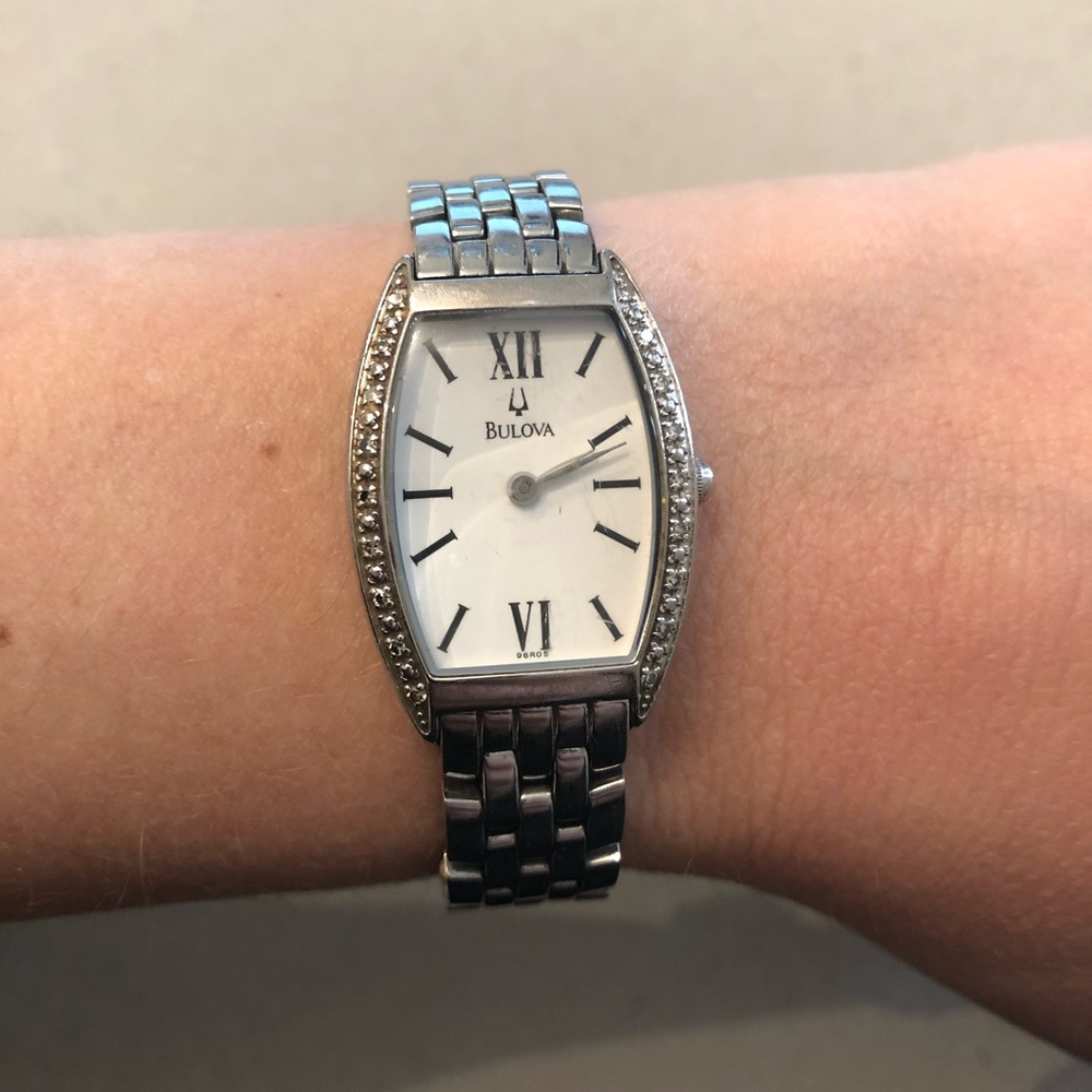 Bulova women’s watch with diamonds